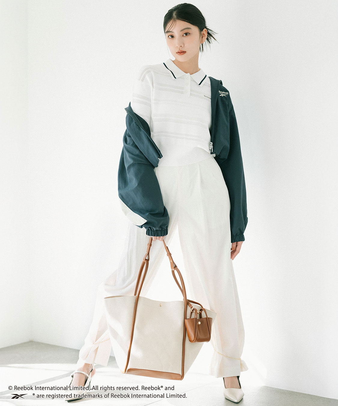 COCO DEAL「バイカラートリミングキャンバストート」|トートバッグ|