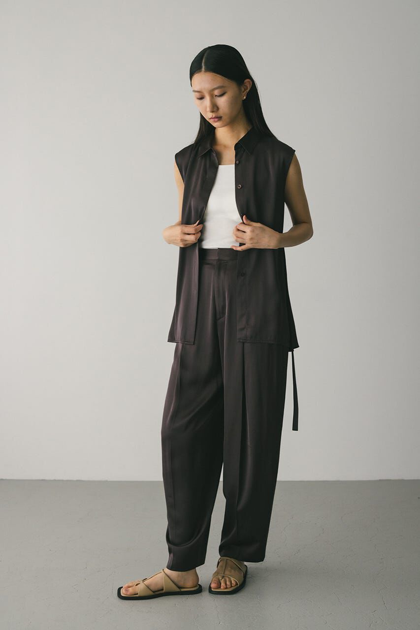 STYLEMIXER「サテンタックフォルムパンツ」|その他|