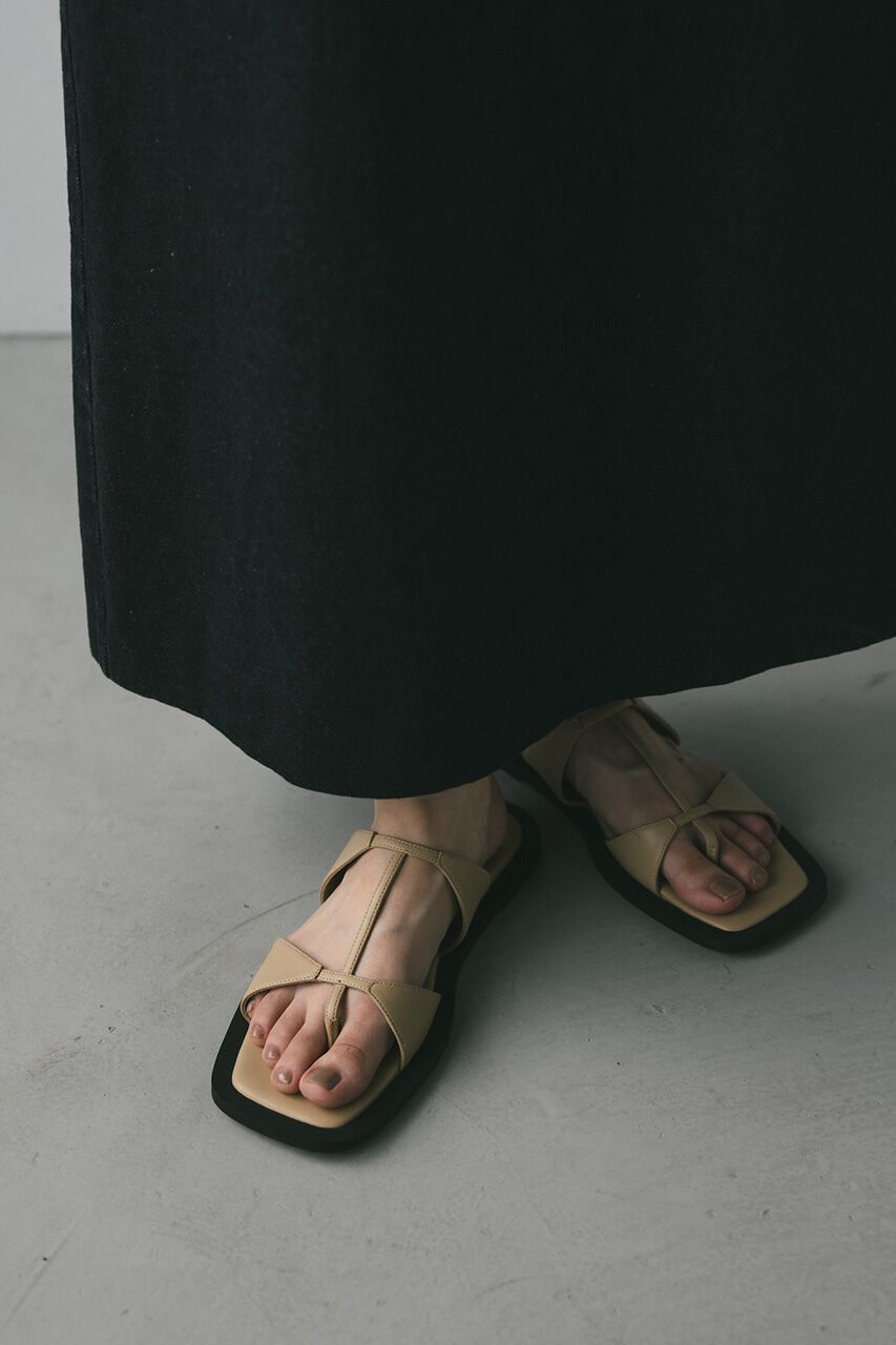 STYLEMIXER「ダブルストラップフラットサンダル」|パンプス|