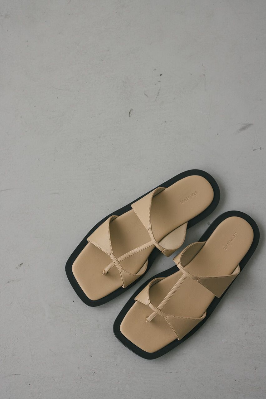 STYLEMIXER「ダブルストラップフラットサンダル」|パンプス|