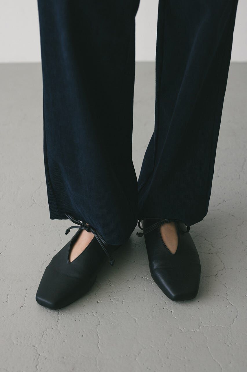 STYLEMIXER「レースアップフラットシューズ」|パンプス|BLK