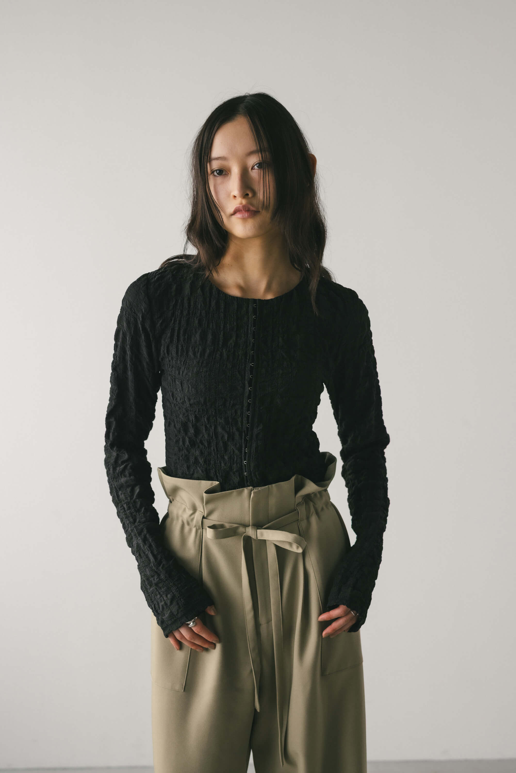 STYLEMIXER「シャーリングコルセットトップ」|シャツ・ブラウス|