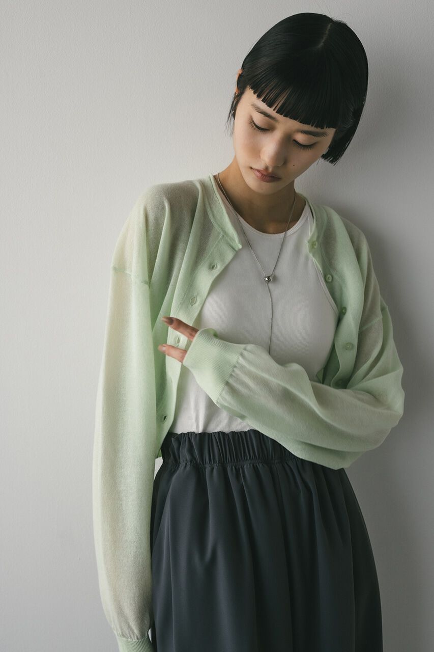 STYLEMIXER「シアーニットカーディガン」|カーディガン|MINT