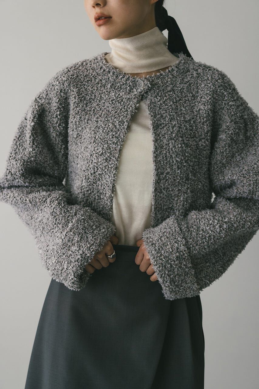STYLEMIXER「テープヤーンニットカーデ」|カーディガン|GRY