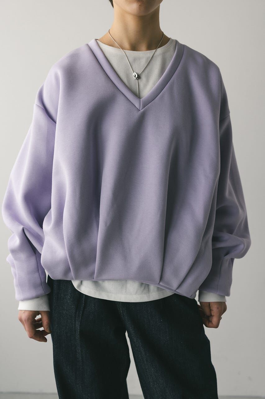 STYLEMIXER「Vネックフォルムダンボールトップ」|Tシャツ・カットソー|