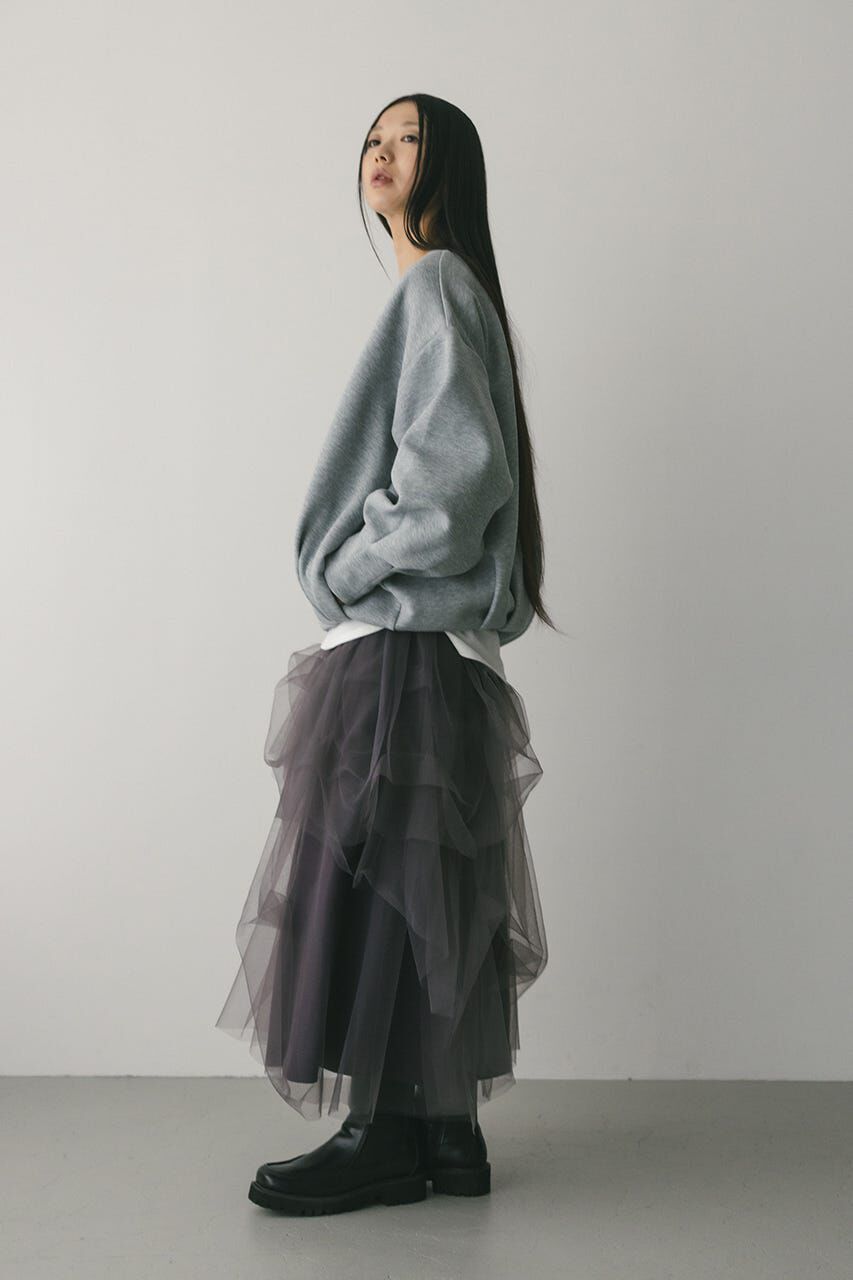 STYLEMIXER「Vネックフォルムダンボールトップ」|Tシャツ・カットソー|