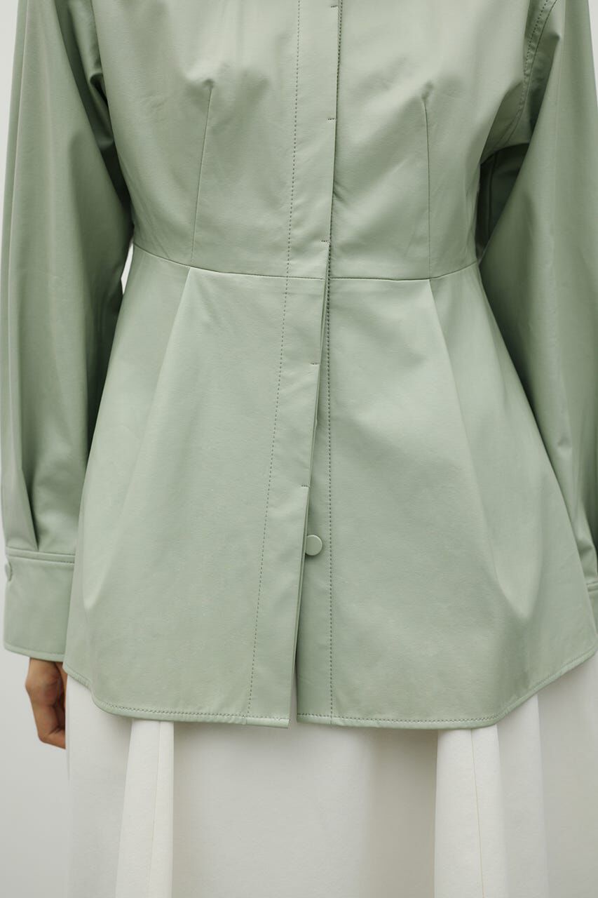 STYLEMIXER「フェイクレザータックシャツ」|シャツ・ブラウス|