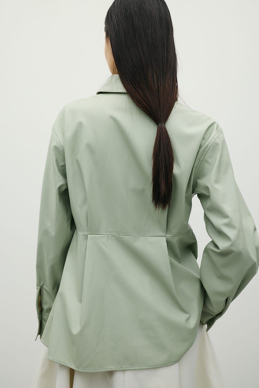 STYLEMIXER「フェイクレザータックシャツ」|シャツ・ブラウス|