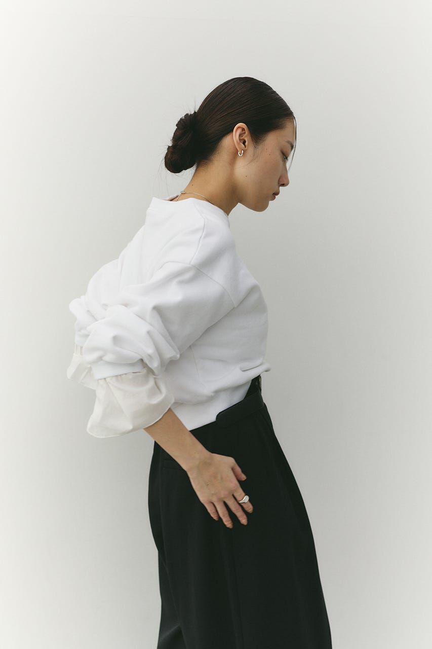 STYLEMIXER「フリルカフスウェットトップ」|Tシャツ・カットソー|