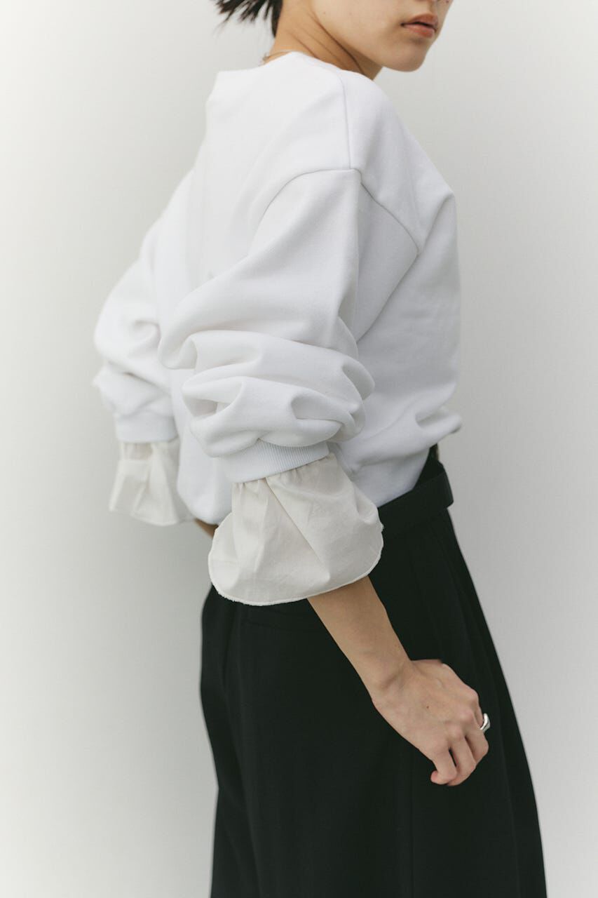 STYLEMIXER「フリルカフスウェットトップ」|Tシャツ・カットソー|