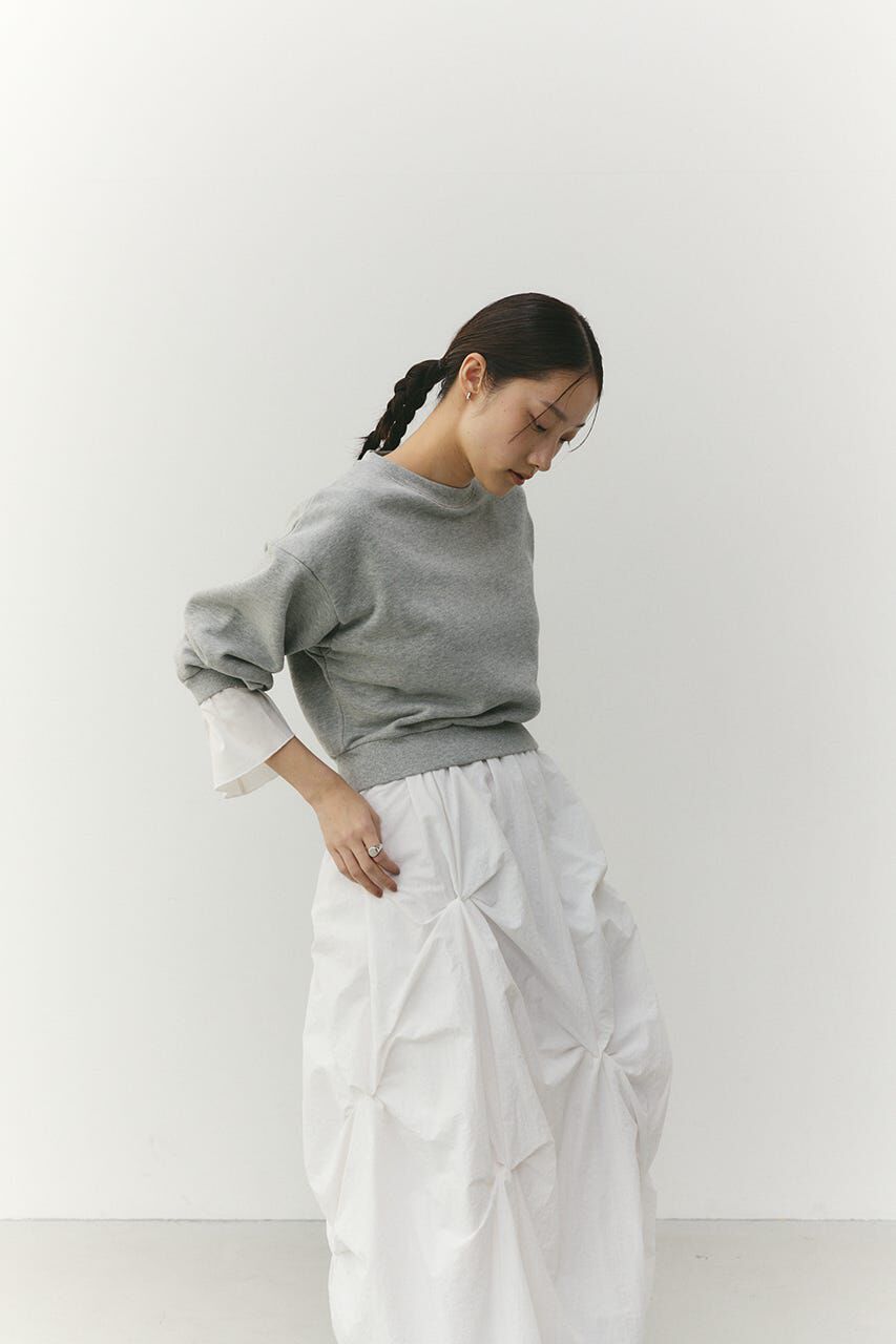 STYLEMIXER「フリルカフスウェットトップ」|Tシャツ・カットソー|GRY