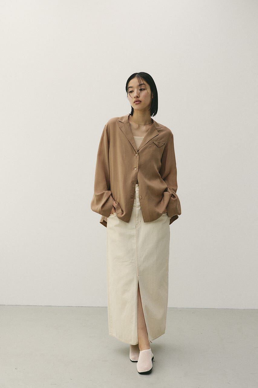 STYLEMIXER「テーラーカラーオープンシャツ」|シャツ・ブラウス|L/BRN1