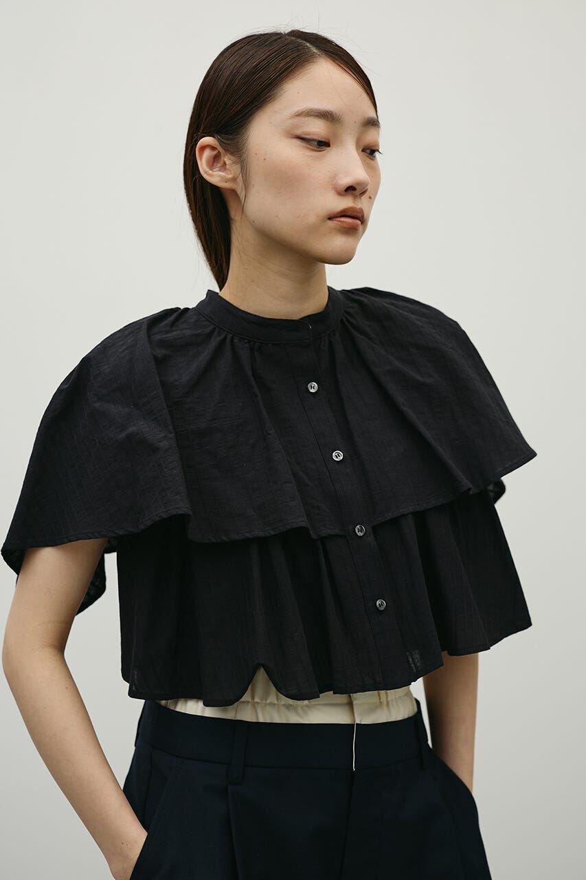STYLEMIXER「ティアードフリルシャツ」|シャツ・ブラウス|BLK