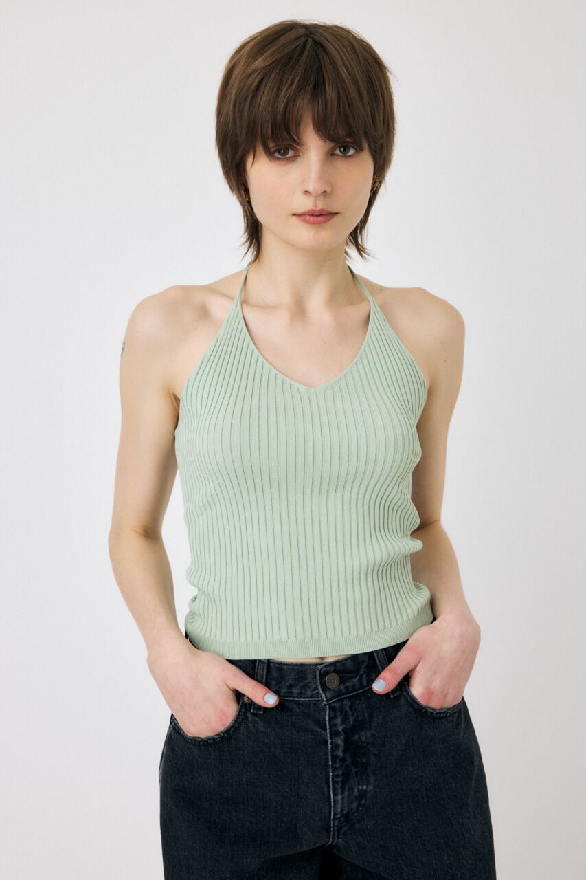 MOUSSY「SUMMER HOLTER ベスト」|キャミソール|L/GRN1