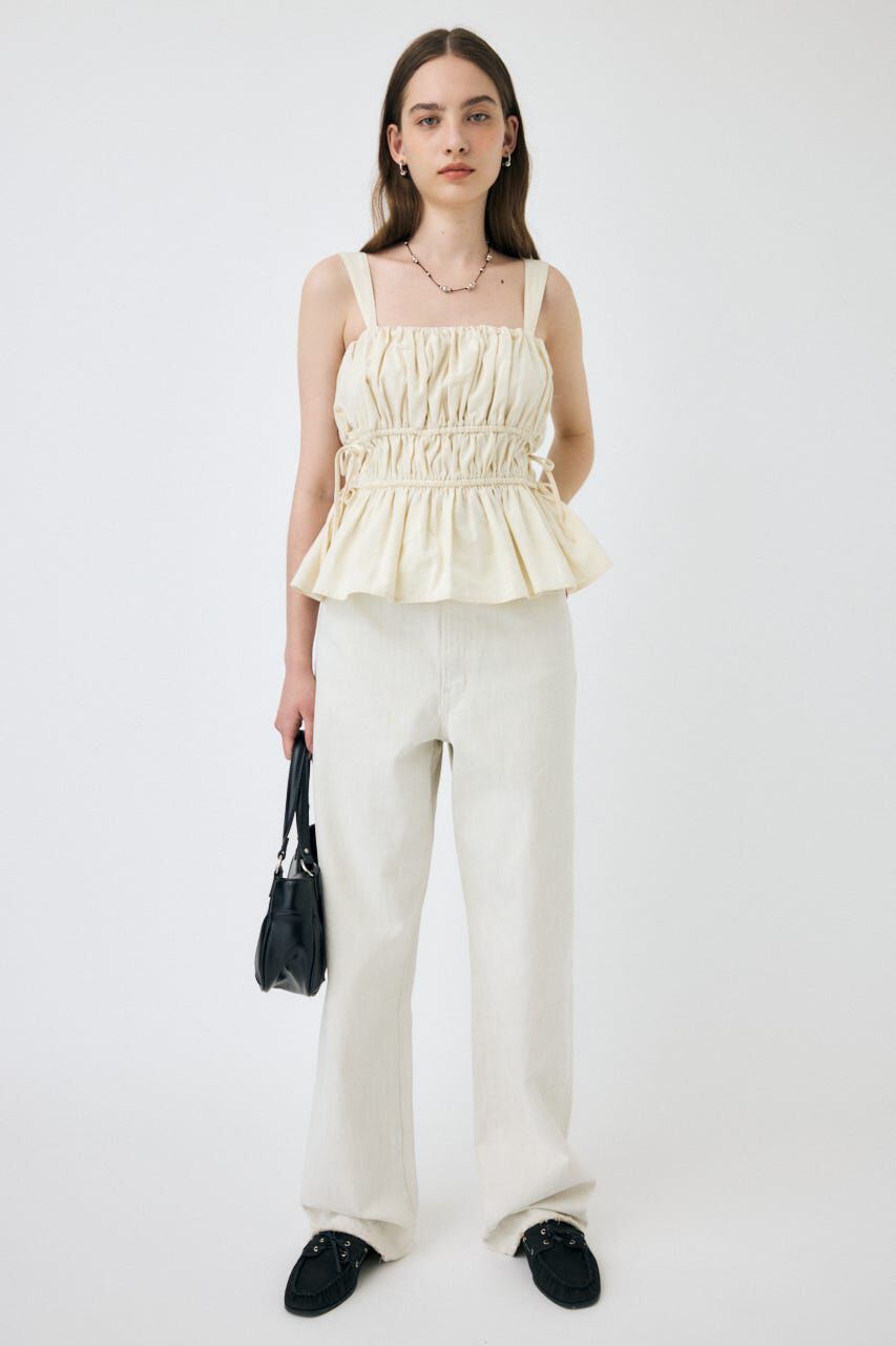 MOUSSY「HW WHT LOOSE STRAIGHT」|デニム|