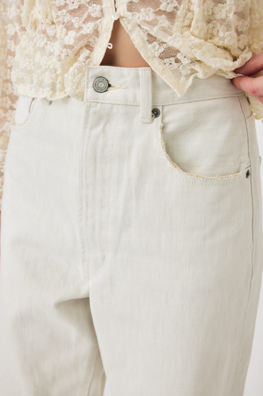MOUSSY「HW WHT LOOSE STRAIGHT」|デニム|