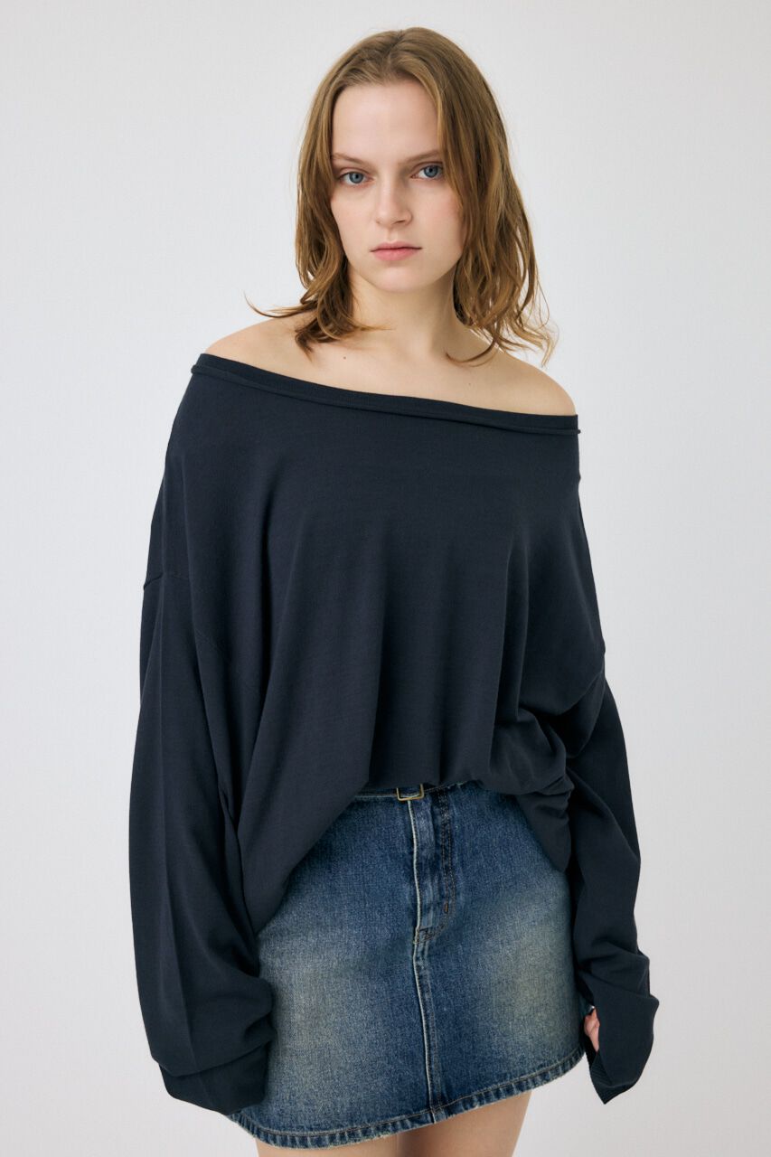 MOUSSY「OFF SHOULDER ルーズニット」|ニット・セーター|