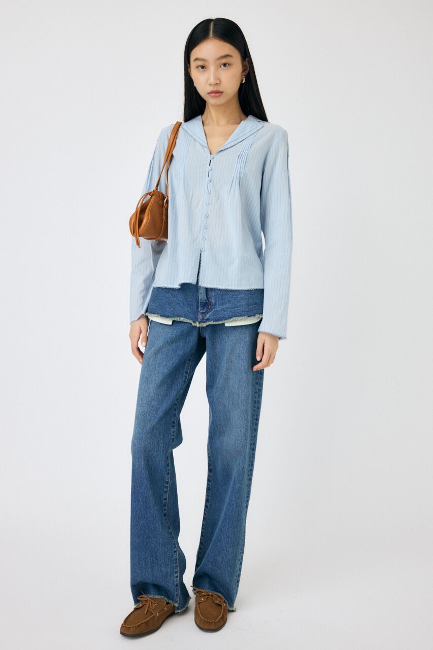 MOUSSY「COTTON PINTUCK ブラウス」|シャツ・ブラウス|