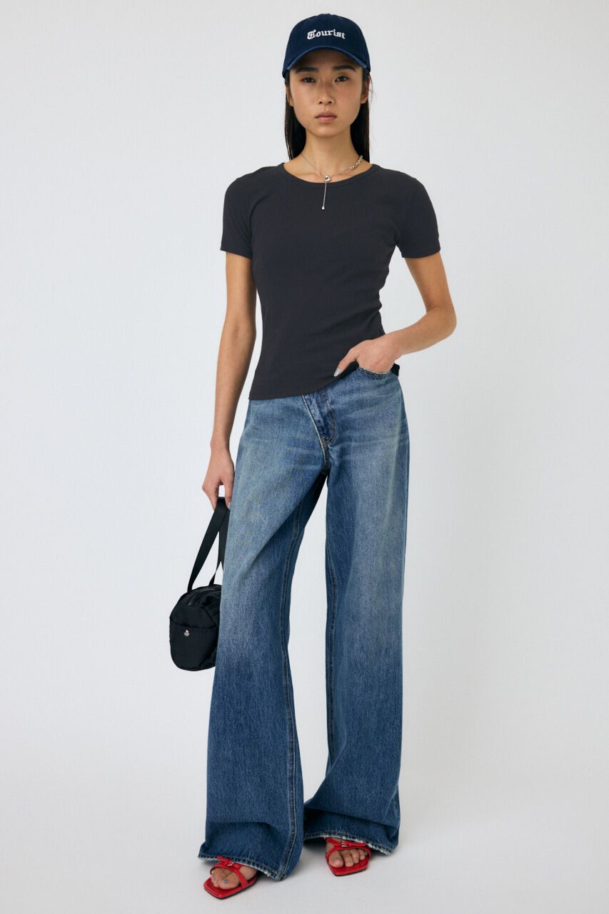MOUSSY「BASIC RIB TEE」|Tシャツ・カットソー|