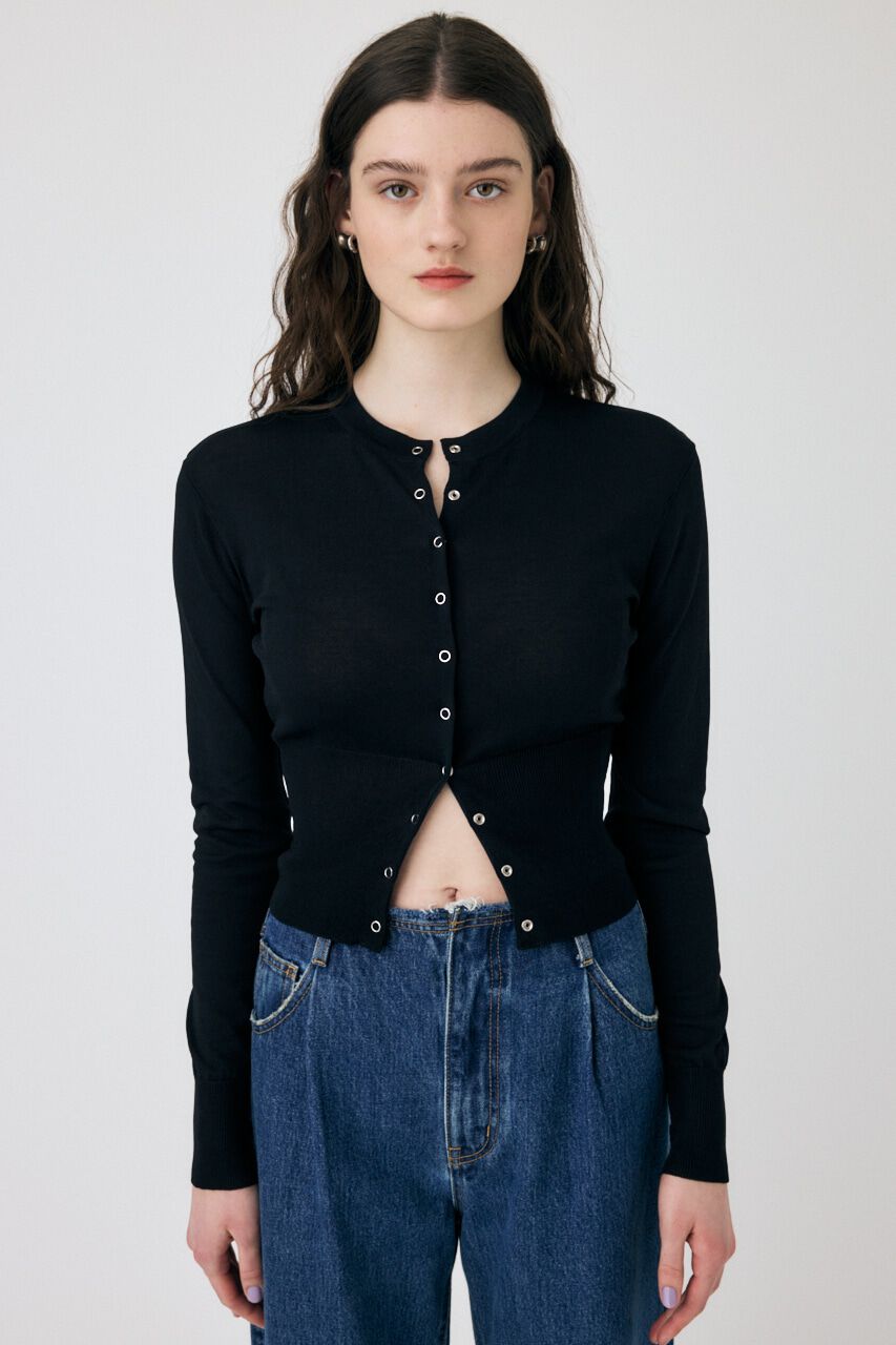 MOUSSY「WAIST SWITCHING カーディガン」|カーディガン|
