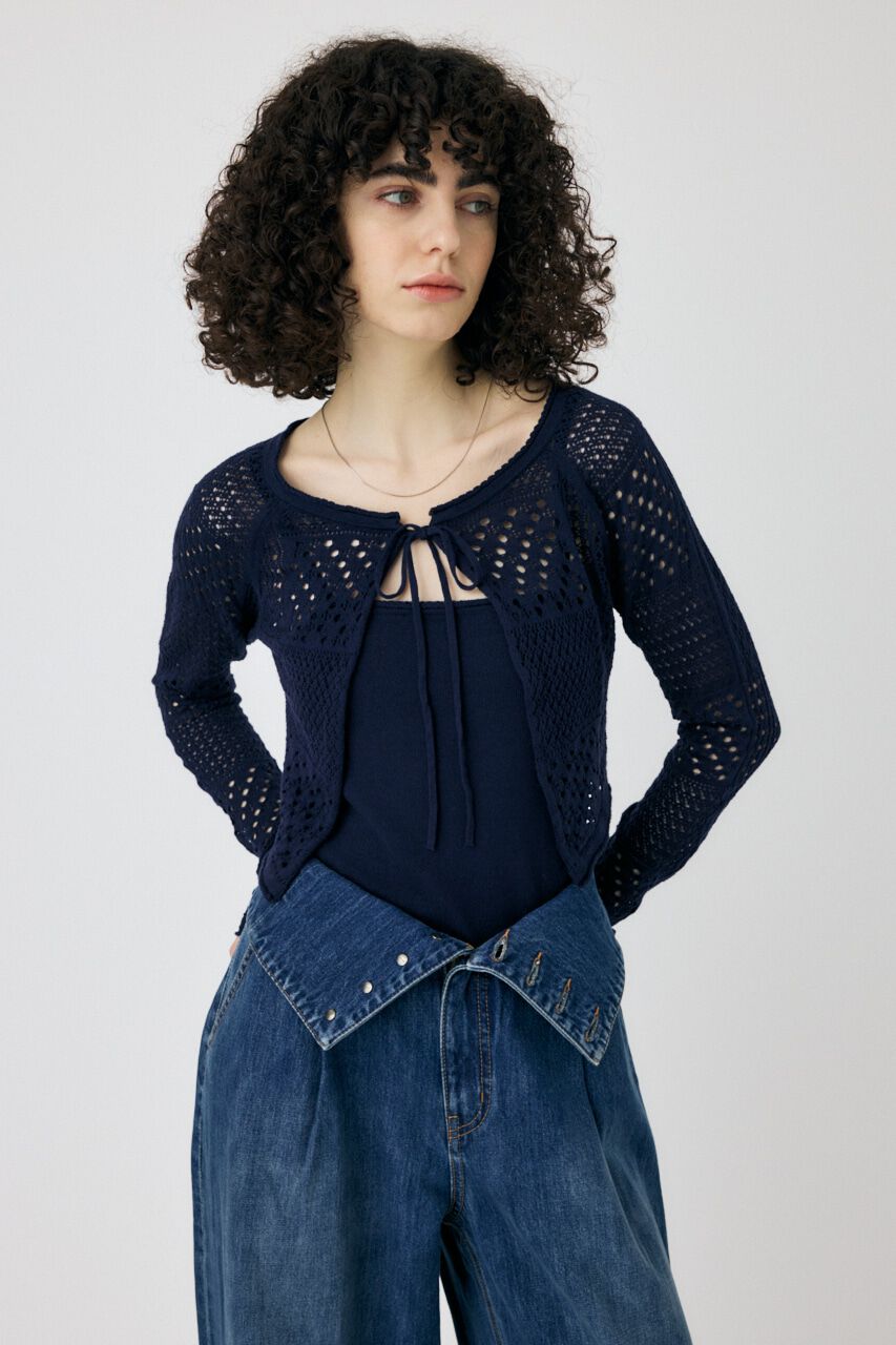 MOUSSY「OPENWORK KNIT アンサンブル」|ニット・セーター|