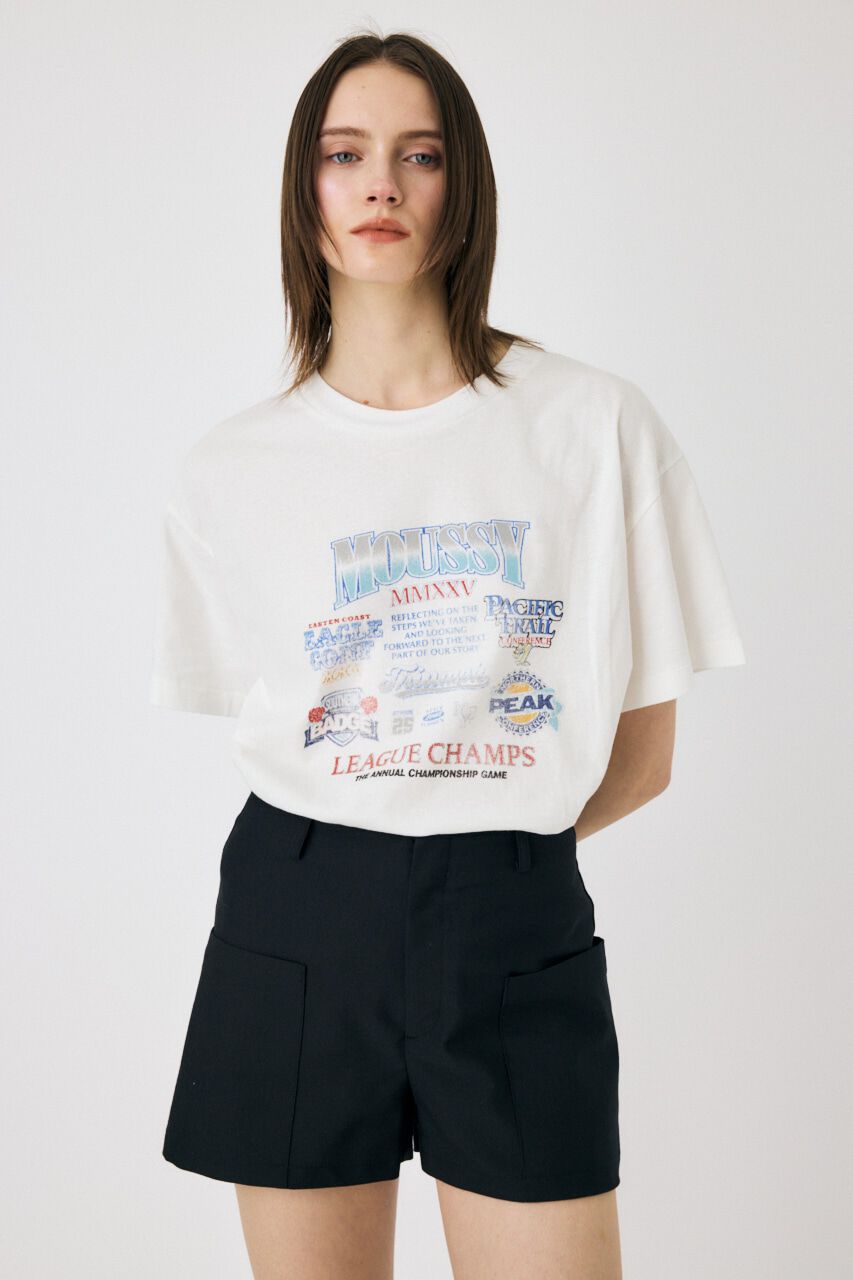 MOUSSY「MOUSSY LEAGUE CHAMPS 25 Tシャツ」|Tシャツ・カットソー|