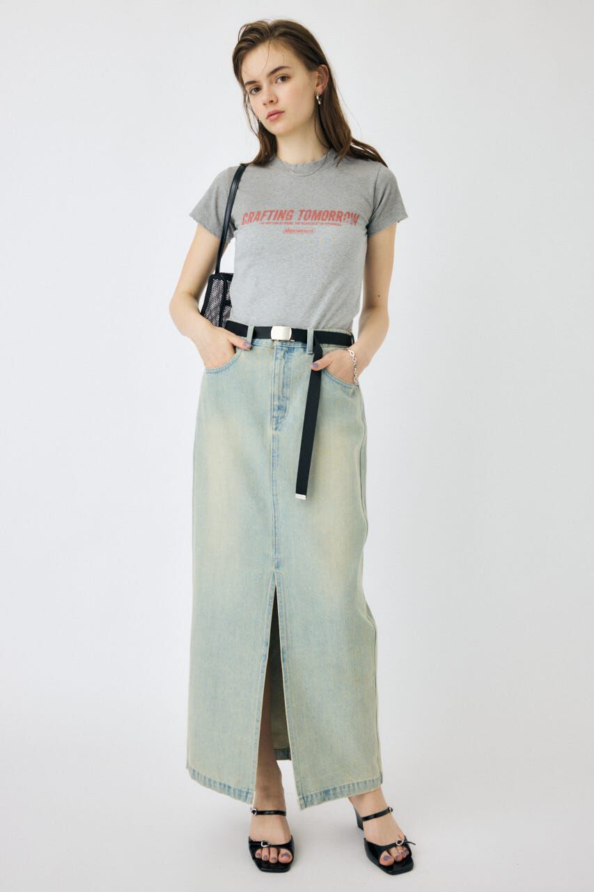 MOUSSY「FADED ロゴ TEE」|Tシャツ・カットソー|