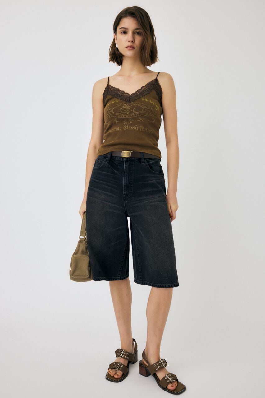 MOUSSY「KNEE LENGTH バミューダパンツ」|デニム|