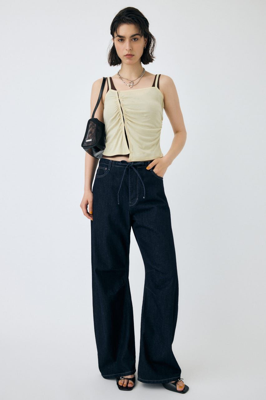 MOUSSY「EASY WAIST LIGHT ストレートデニム」|デニム|