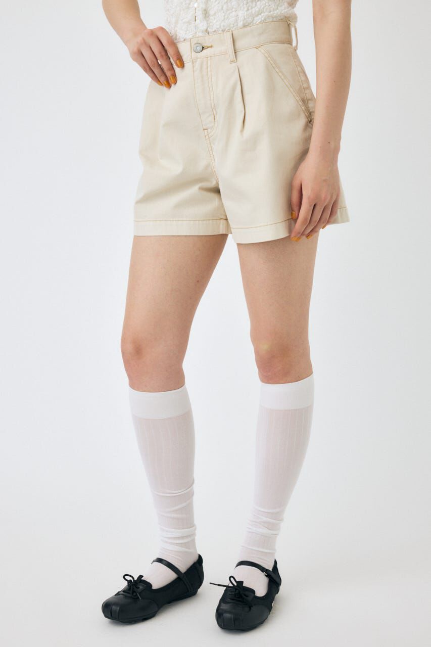 MOUSSY「DENIM タック ショーツ」|デニム|