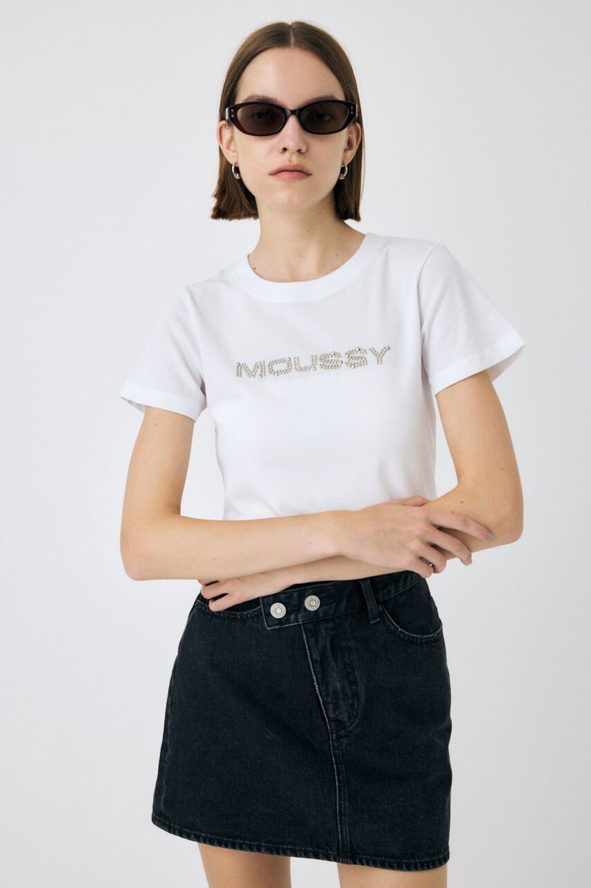 MOUSSY「LITTLE POPS ロゴ TEE」|Tシャツ・カットソー|WHT