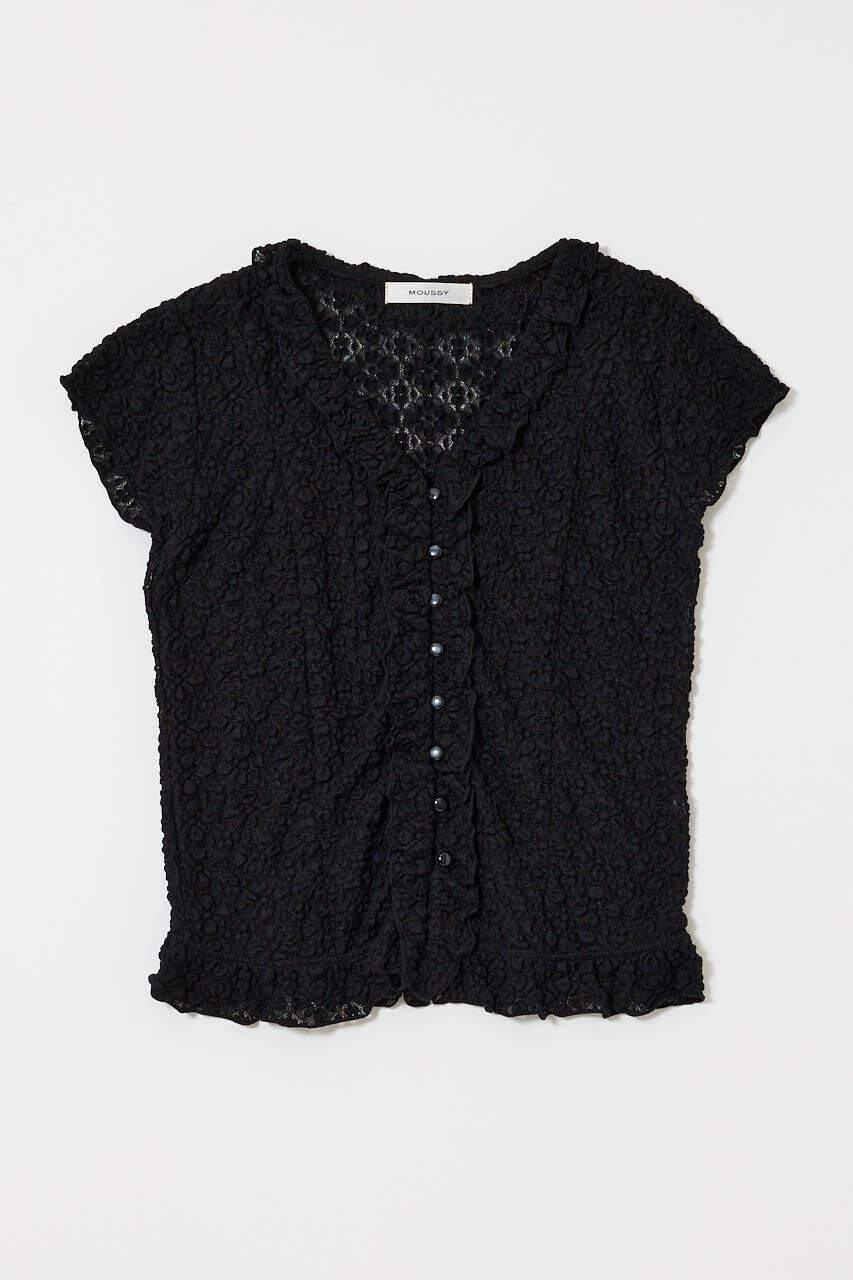 MOUSSY「RUFFLE LACE ノースリーブトップス」|Tシャツ・カットソー|