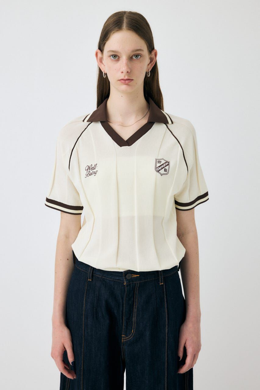 MOUSSY「H/S KNIT GAME シャツ」|ニット・セーター|