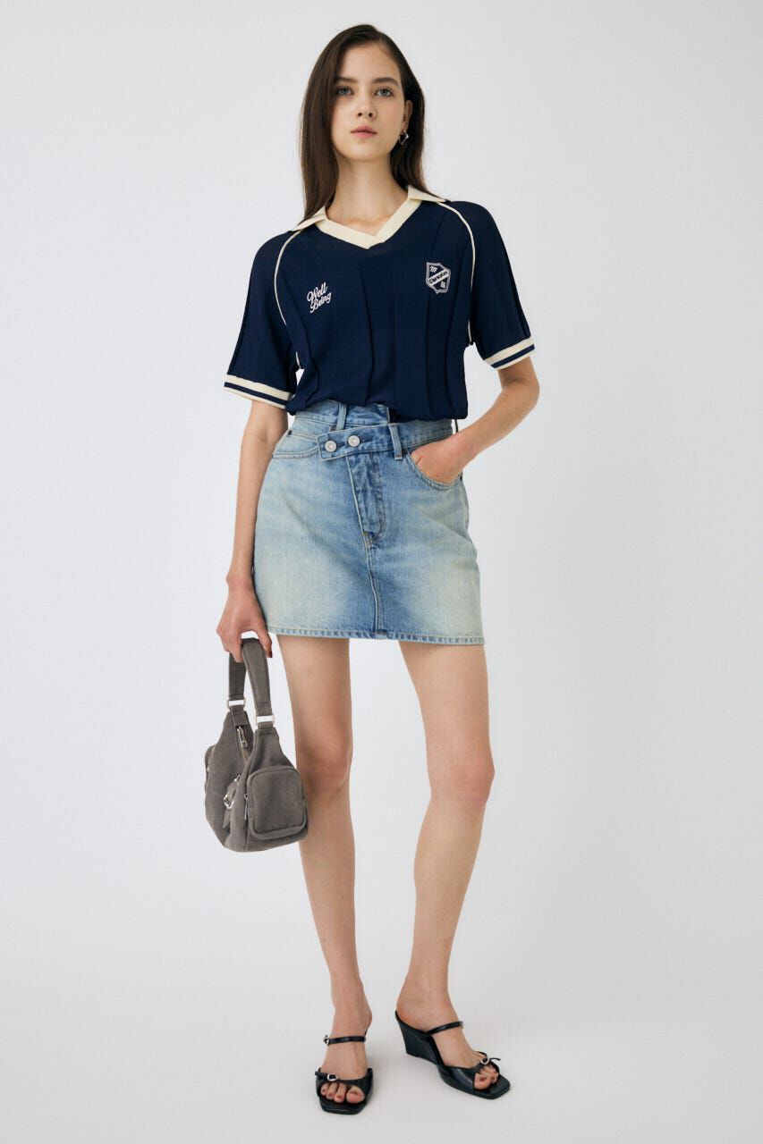 MOUSSY「H/S KNIT GAME シャツ」|ニット・セーター|