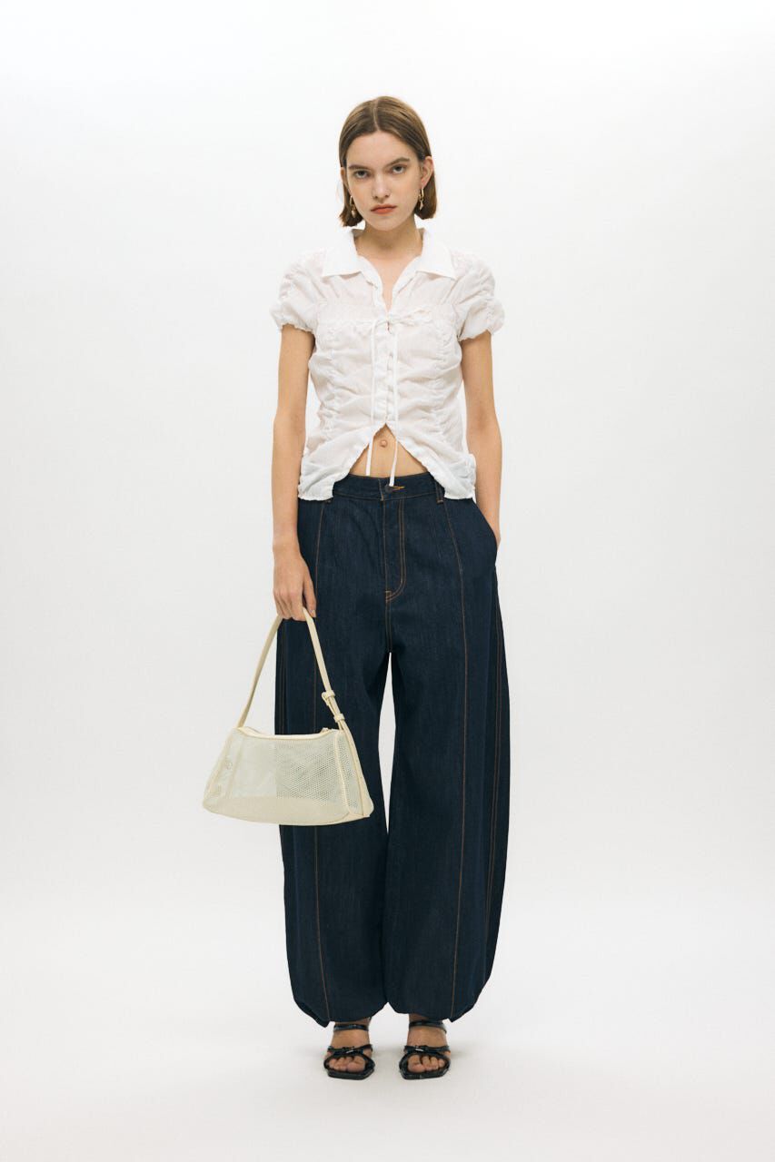 MOUSSY「PIN TUCK COCOON STRAIGHT」|デニム|