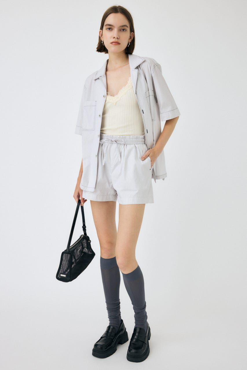 MOUSSY「OPEN COLLAR シャツ」|シャツ・ブラウス|