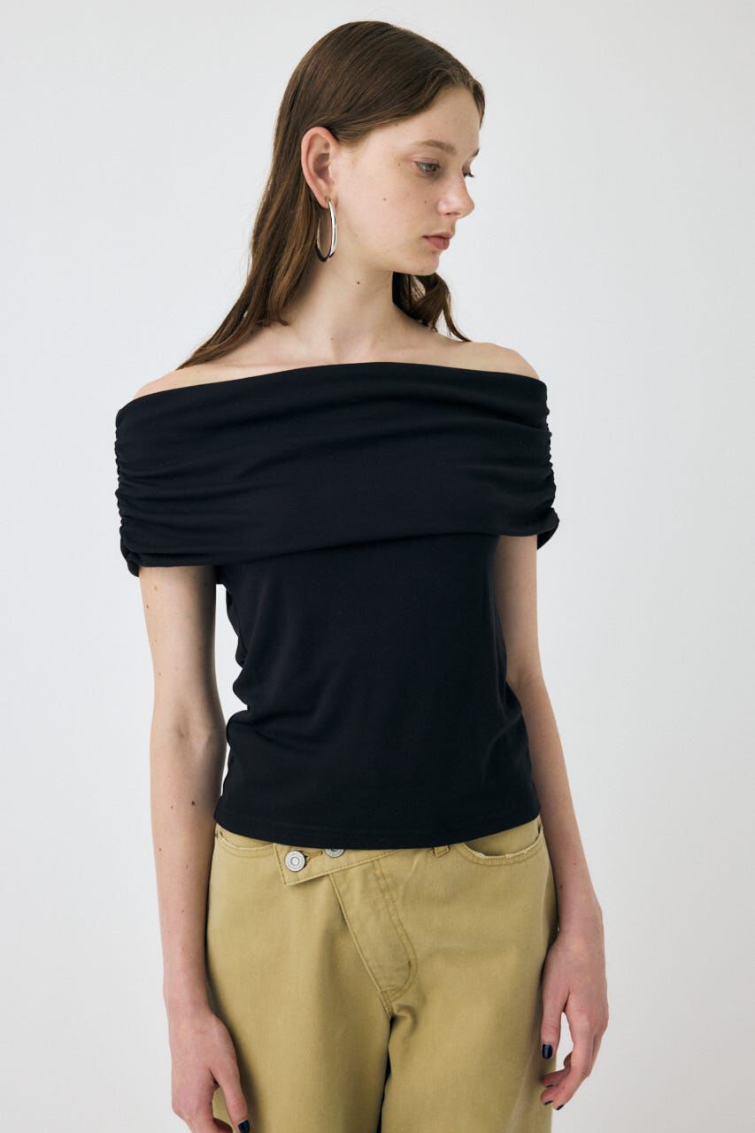 MOUSSY「SHEER OFF SHOULDER トップス」|その他|