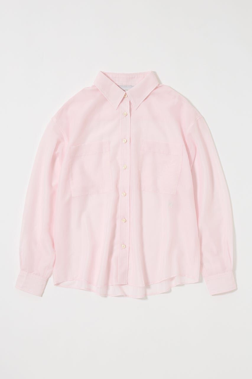 MOUSSY「OVERSIZED SHEER シャツ」|シャツ・ブラウス|