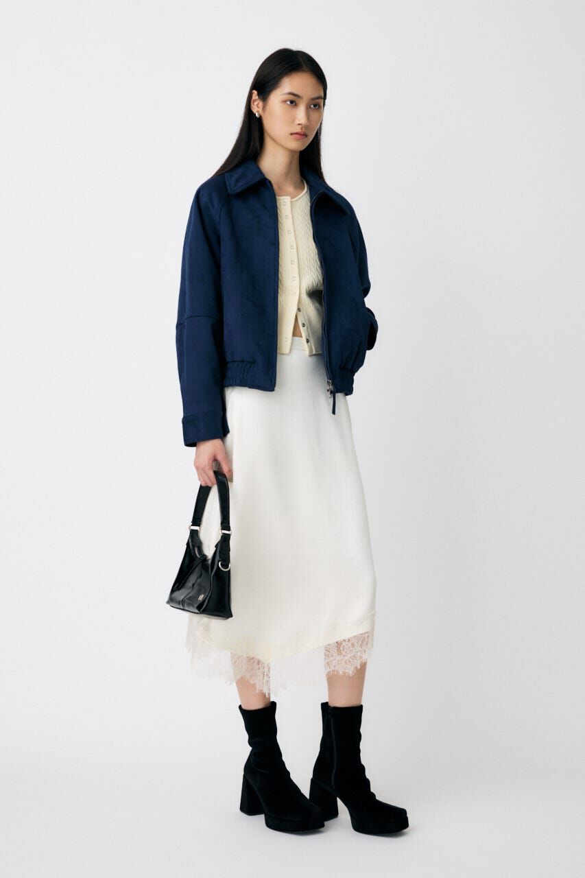 MOUSSY「F/SUEDE GATHER ブルゾン」|ブルゾン・スタジャン|