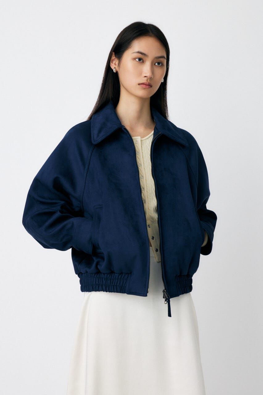 MOUSSY「F/SUEDE GATHER ブルゾン」|ブルゾン・スタジャン|