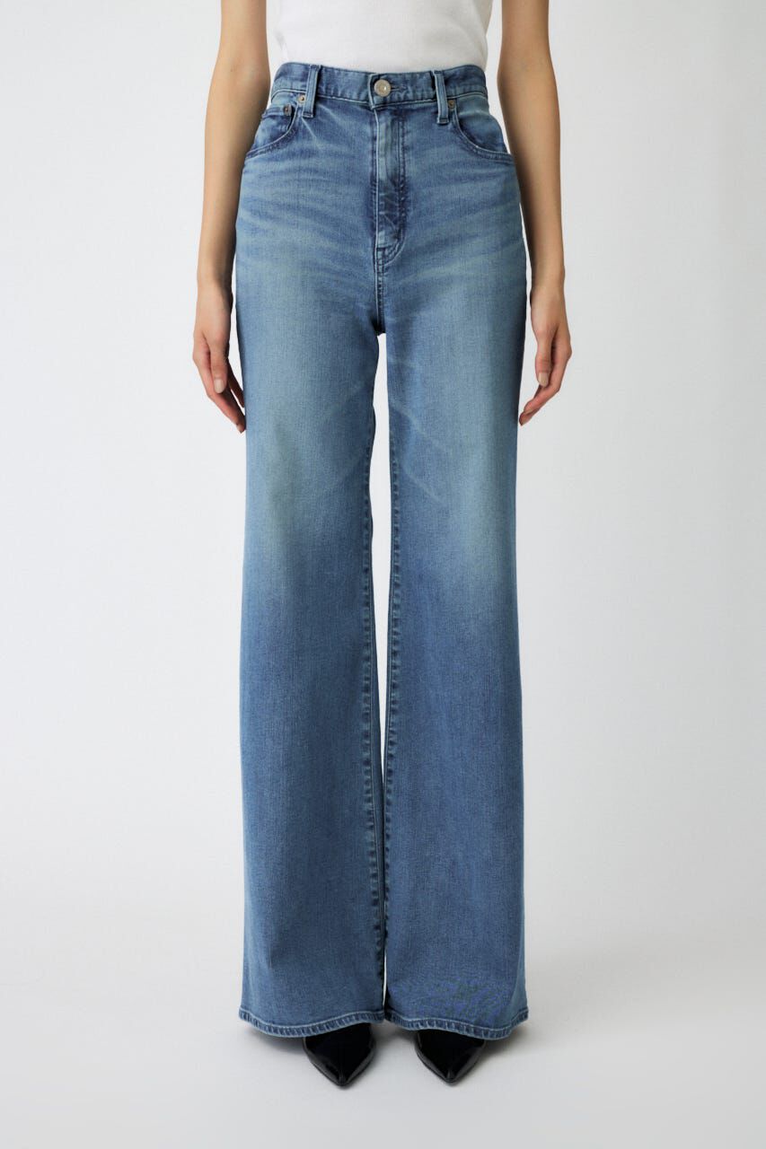 MOUSSY「ADVANCED LONG LEG フレア」|デニム|BLU