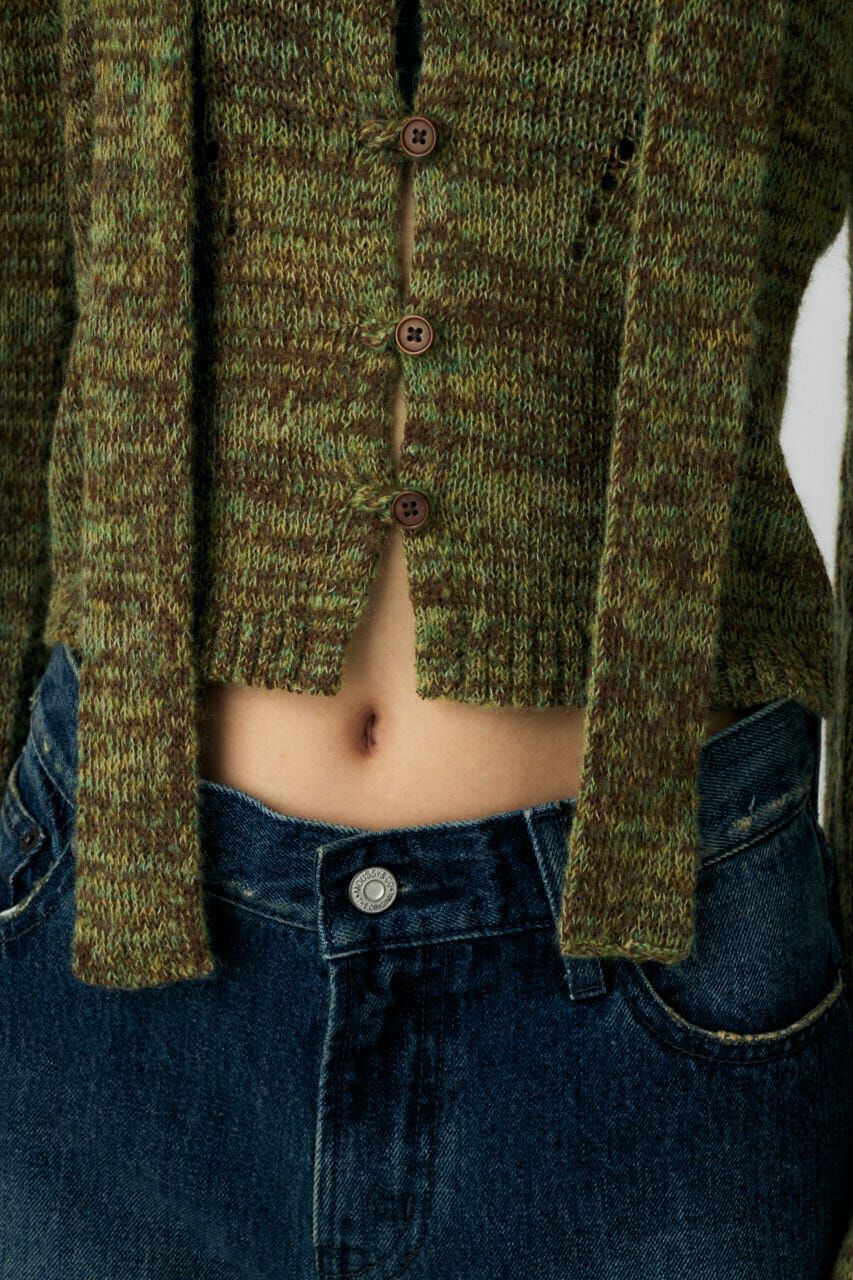 MOUSSY「MIX YARN KNIT トップス」|ニット・セーター|