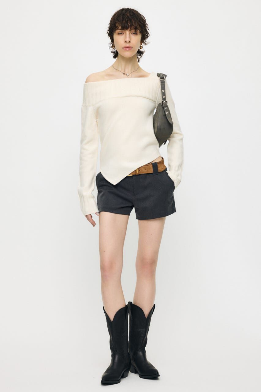 MOUSSY「ASYMMETRY トップス」|ニット・セーター|