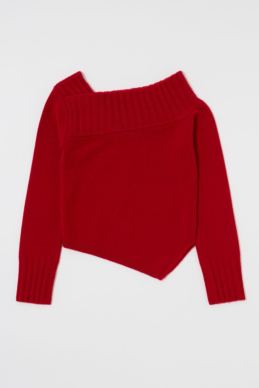 MOUSSY「ASYMMETRY トップス」|ニット・セーター|
