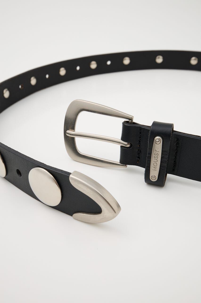 MOUSSY「STUDS LEATHER ベルト」|ベルト|