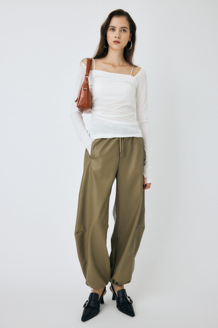 MOUSSY「F/LEATHER JOGGER パンツ」|その他|