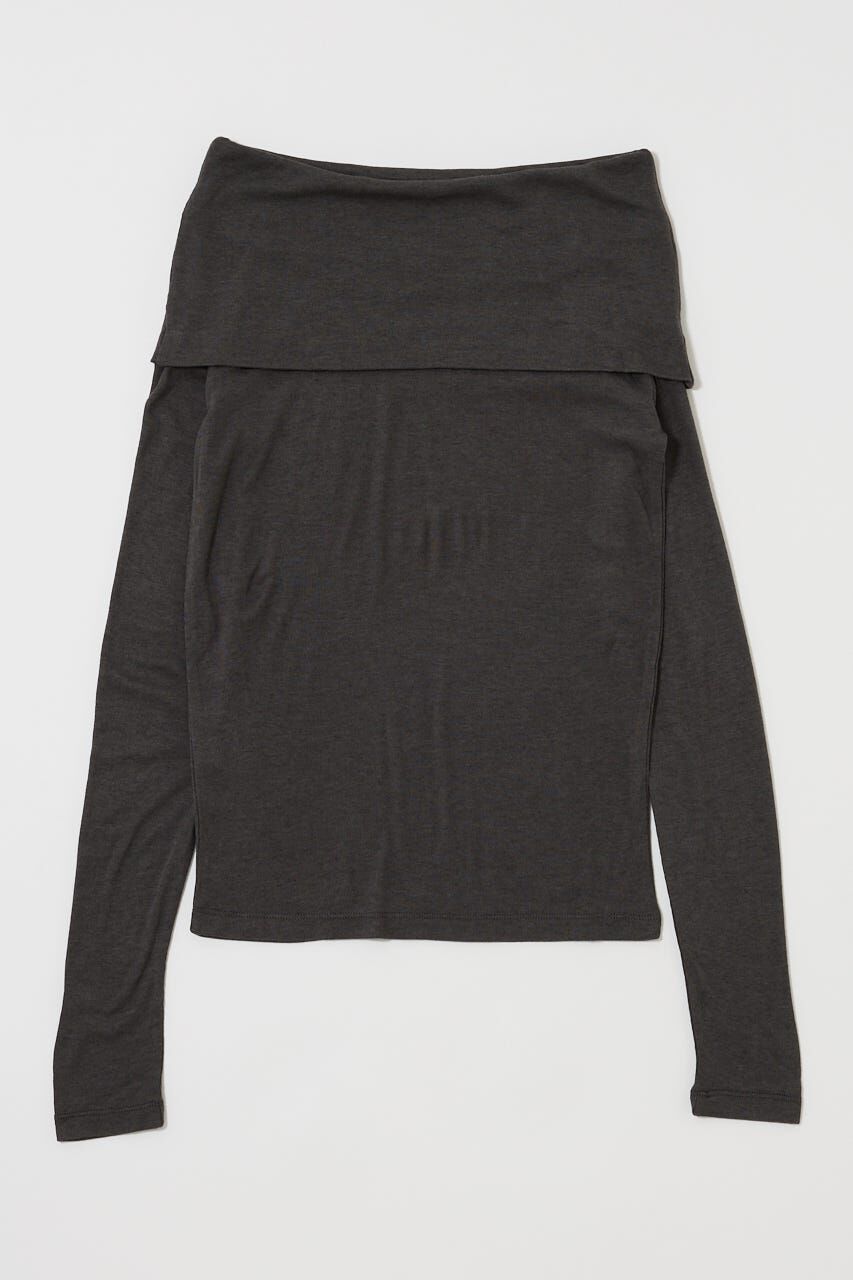 MOUSSY「OFF SHOULDER カットトップス」|その他|GRY