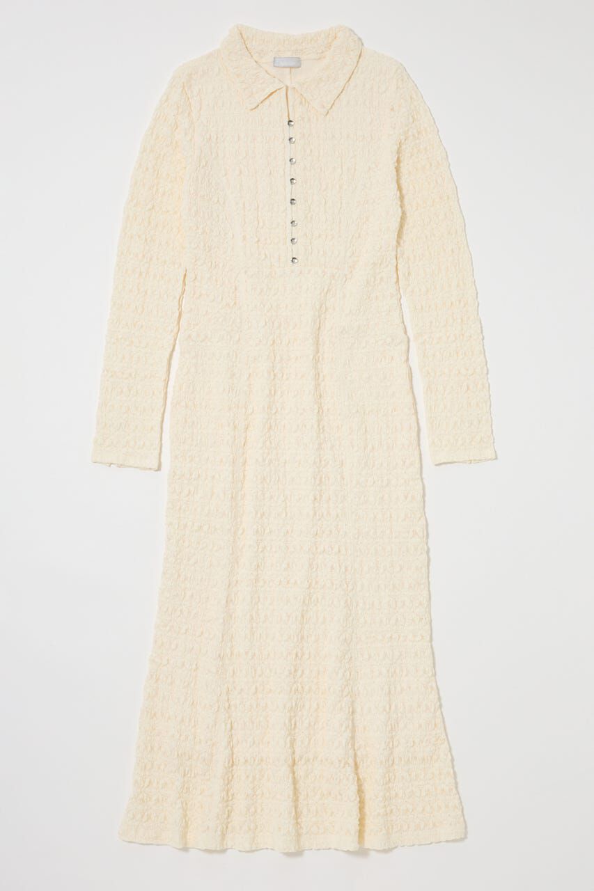 MOUSSY「L/S MERMAID LACE LONG ドレス」|ワンピース|