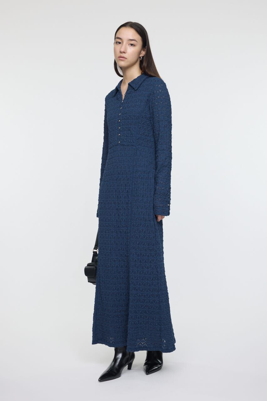 MOUSSY「L/S MERMAID LACE LONG ドレス」|ワンピース|