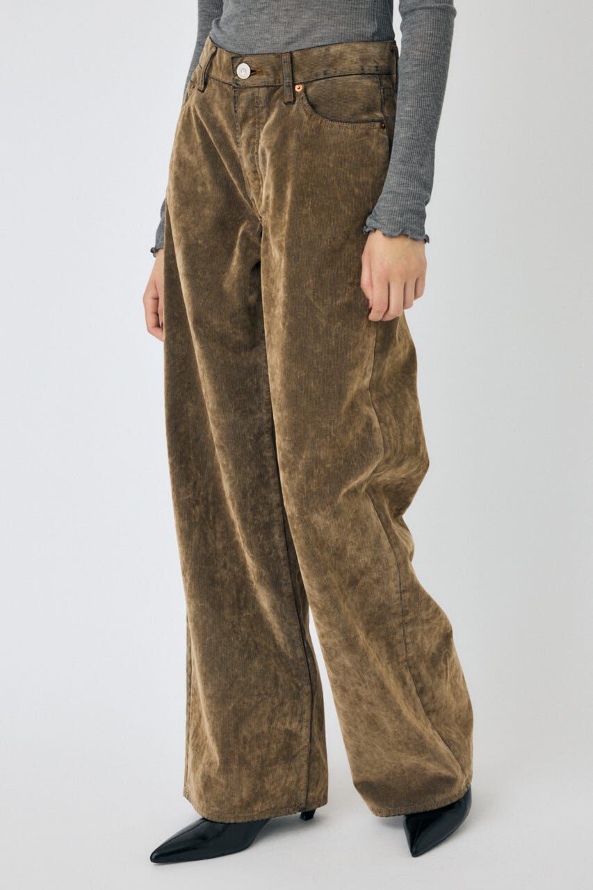 MOUSSY「MIDRISE CORDUROY バギー」|デニム|